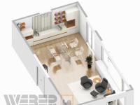 3D-Planung für Wohnzimmereinrichtung 