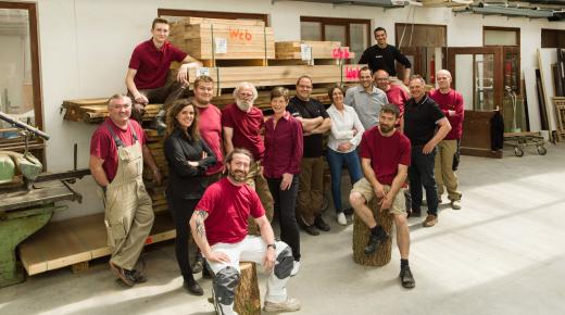 Das Team der Schreinerei Weber aus Kleinkarlbach