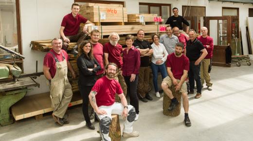 Das Team der Schreinerei Weber aus Kleinkarlbach