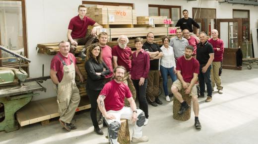 Das Team der Schreinerei Weber aus Kleinkarlbach