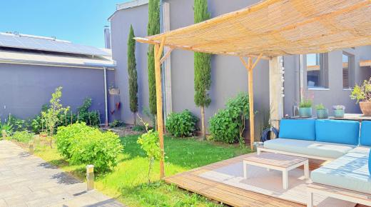Ferienwohnung Kleinkarlbach Garten mit Lounge