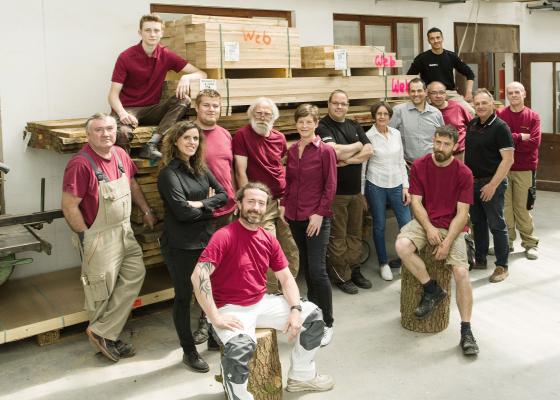 Das Team der Schreinerei Weber aus Kleinkarlbach